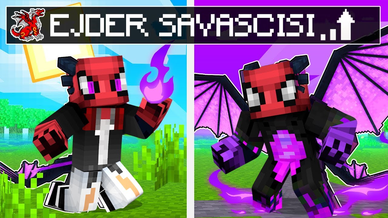 EFSANEVİ EJDERHA SAVAŞÇISI EVRİMİ! 🐉😱 - Minecraft
