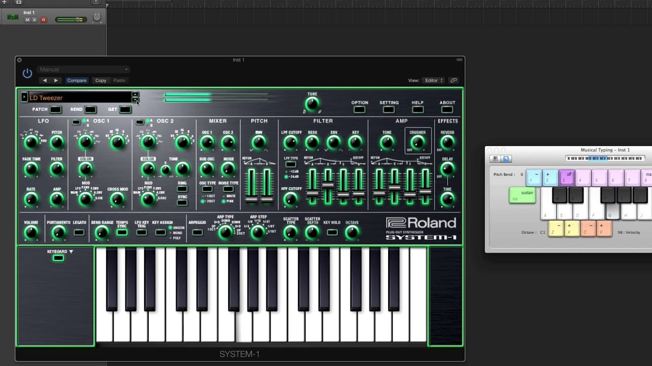 Программный синтезатор Roland System1 (HD HQ AUDIO)