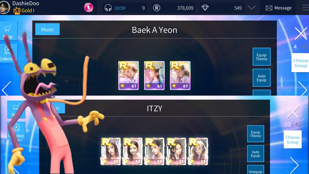 Upgrading Baek A Yeon To R61 & ITZY (Born To Be) R11 | SUPERSTAR JYP NATION