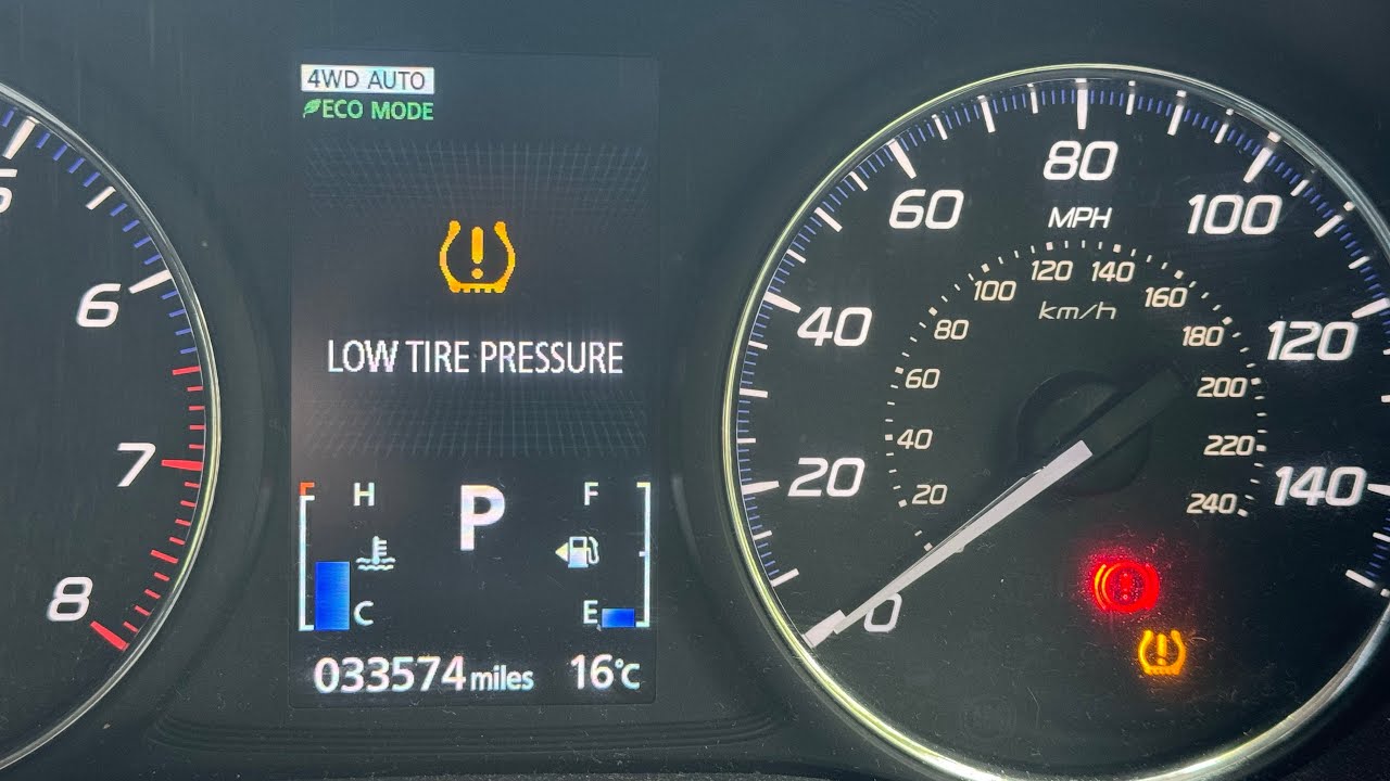 Mitsubishi Outlander Tyre Pressure Warning System reset