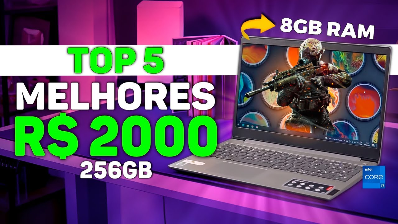 Os Melhores NOTEBOOKS que RODA JOGOS at&eacute; 2000 Reais (2025) BOM e BARATO
