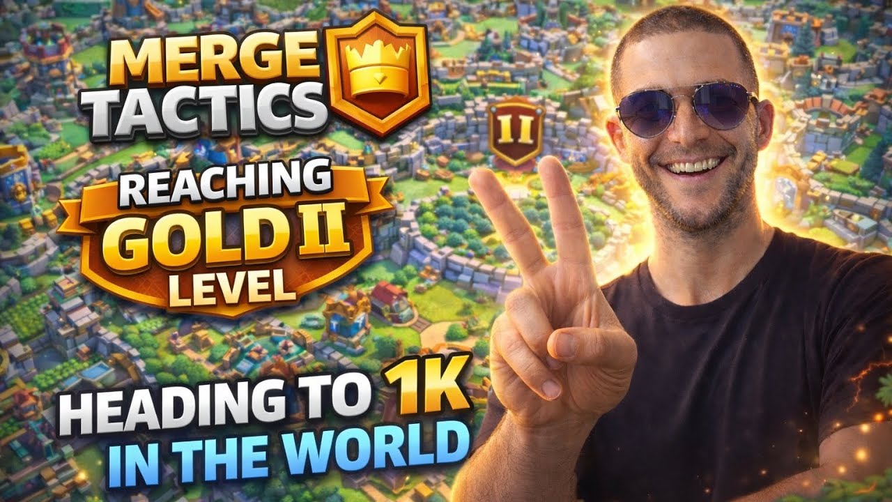 Merge tactics: Reaching GOLD II , heading to top 1k 