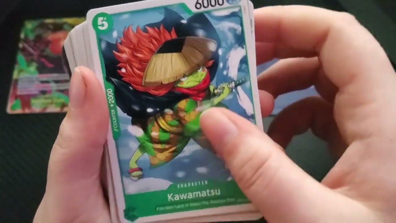 opening up / unboxing ONE PIECE card game learn together part 1 (Roronoa Zoro)
