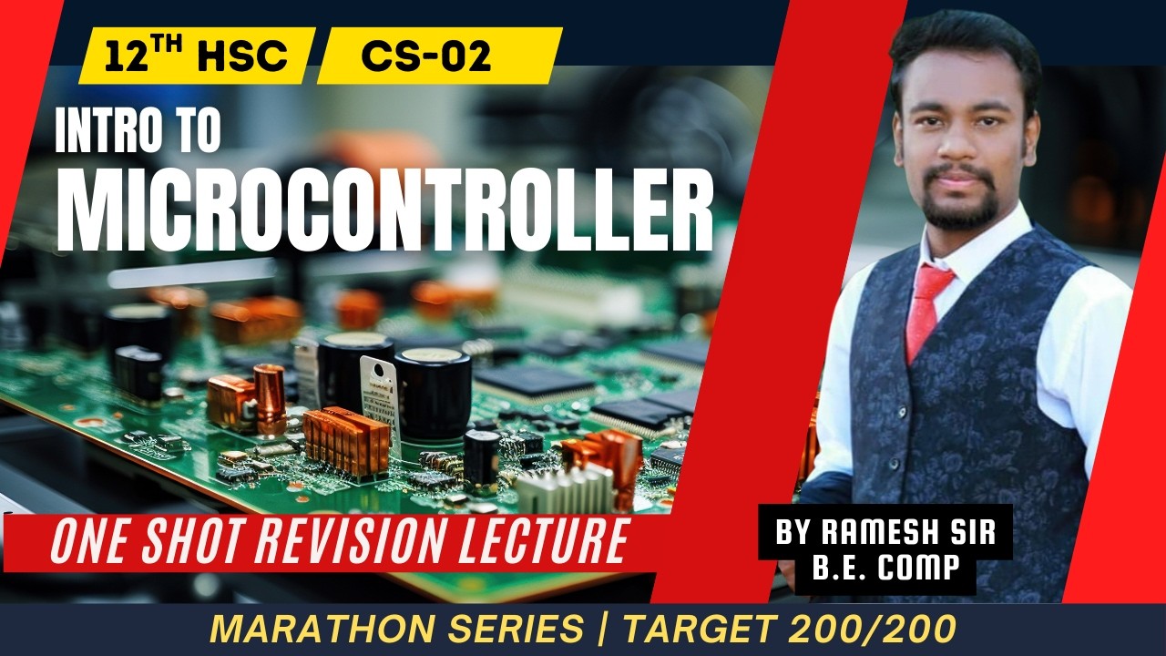 12th HSC CS-02 Chp 04 Introduction to Microcontroller | One Shot Board Exam Lec | All Imp Questions