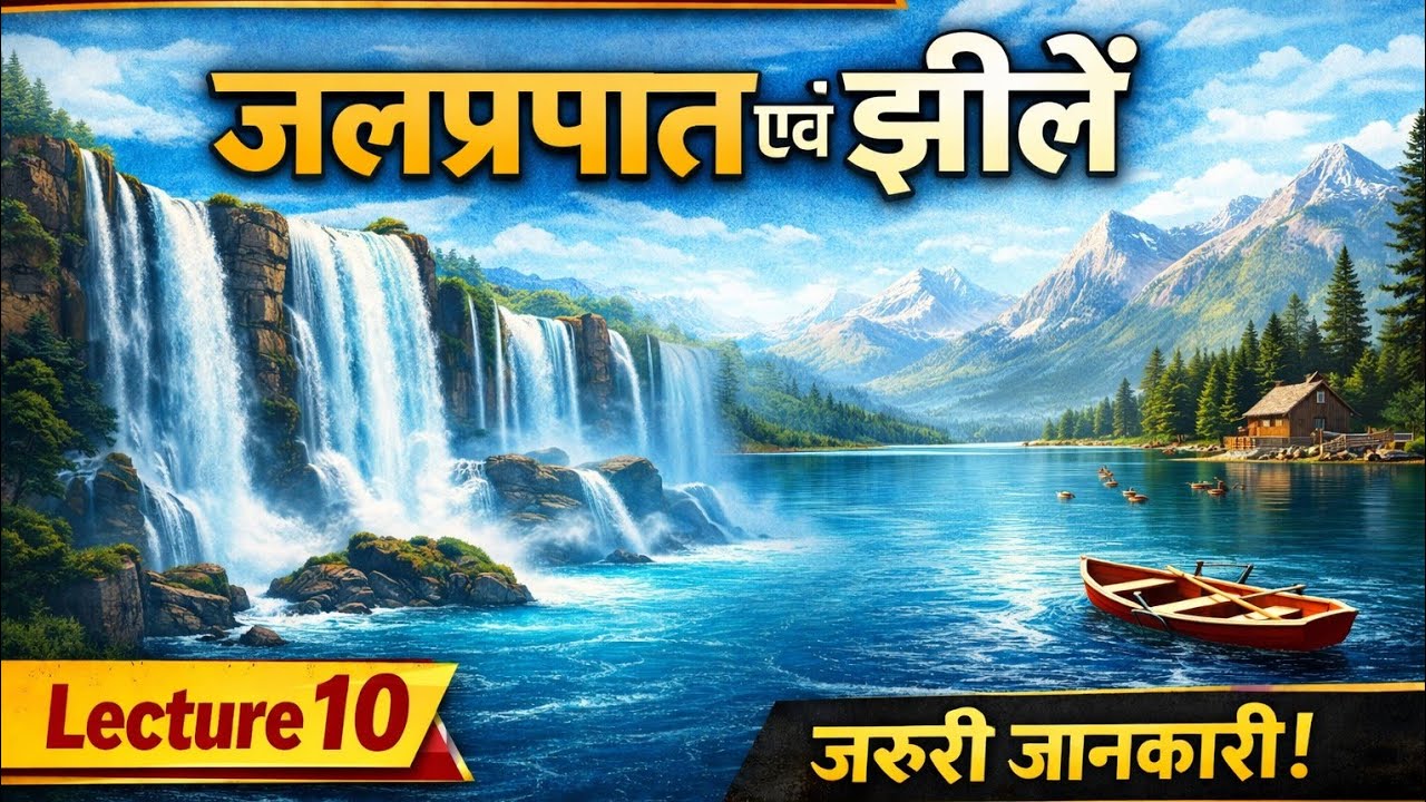 Lecture 10 - जल प्रपात एंव झीलें