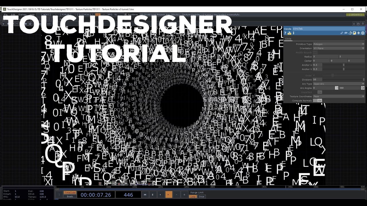 Touchdesigner Tutorial - Endless tunnel and Use of Replicator