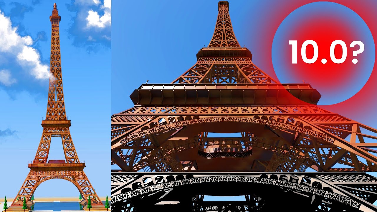 Eiffel Tower Vs. 2 Mega Earthquakes Simulation