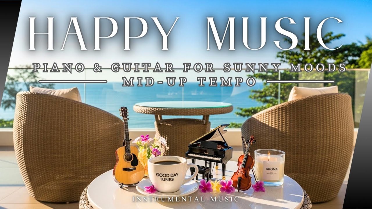 【Piano & Guitar】Upbeat Instrumental Background Music for Work, Study, Walks, and Drives.
