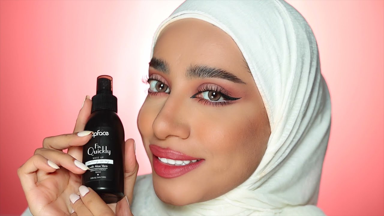 مكياج بدرجات الوردي مع ماركة TOP FACE