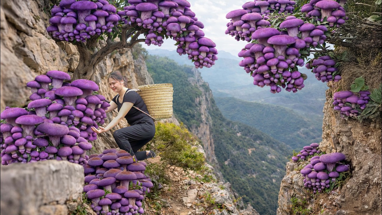 SHOCKING Harvesting Wild Shiitake Mushrooms | The Rarest Forest Mushroom Sold Out Fast