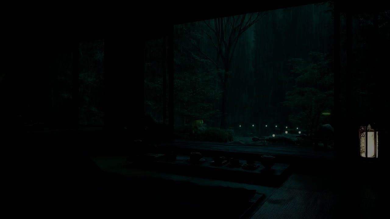 Rain Sounds in a Tranquil Garden(No Ads) 🌧 | For Deep Sleep & Relaxation