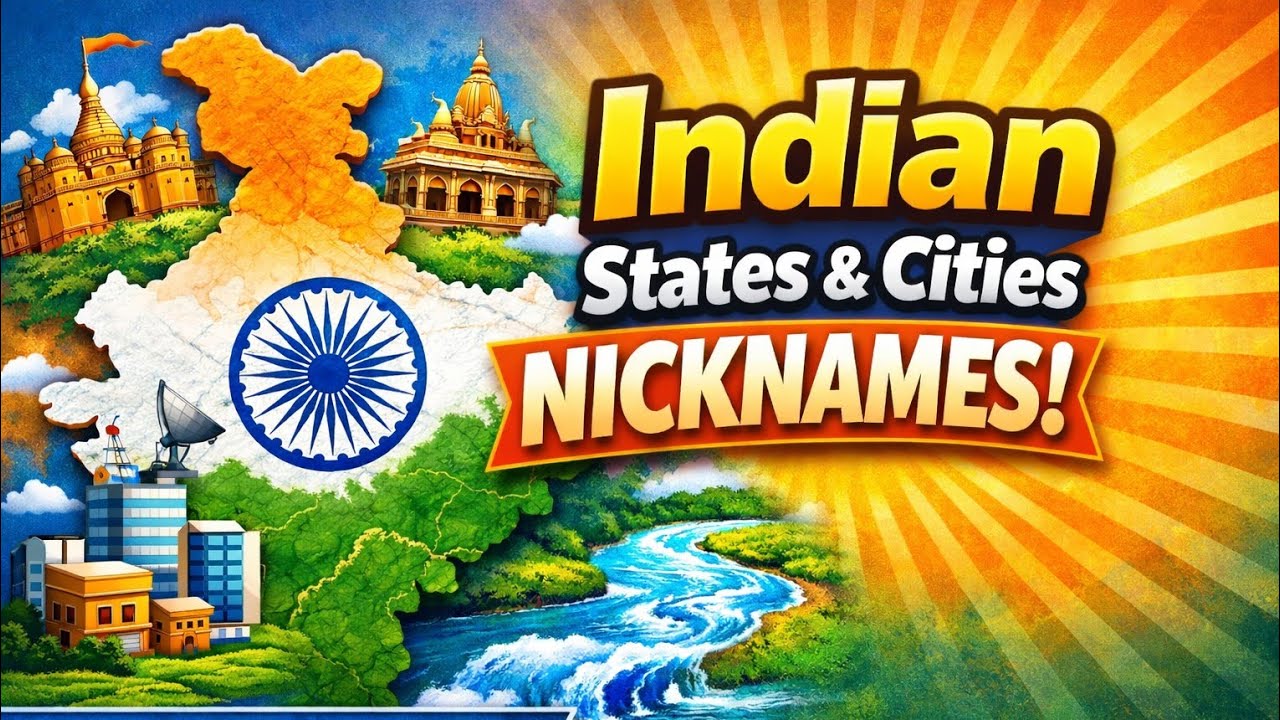 Nicknames of Indian States and Cities | GK with Brief explanation | GK For UPSC,SSC and other exams