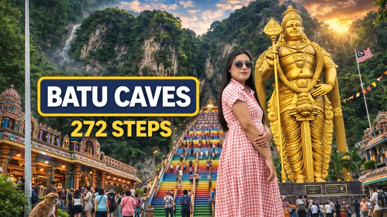 I Almost Gave Up Climbing 272 Steps in Malaysia! 🇲🇾 EP.2