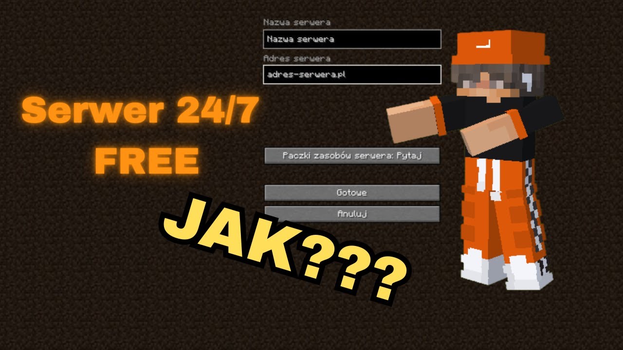 Jak zrobić minecraft serwer 24/7 za darmo???