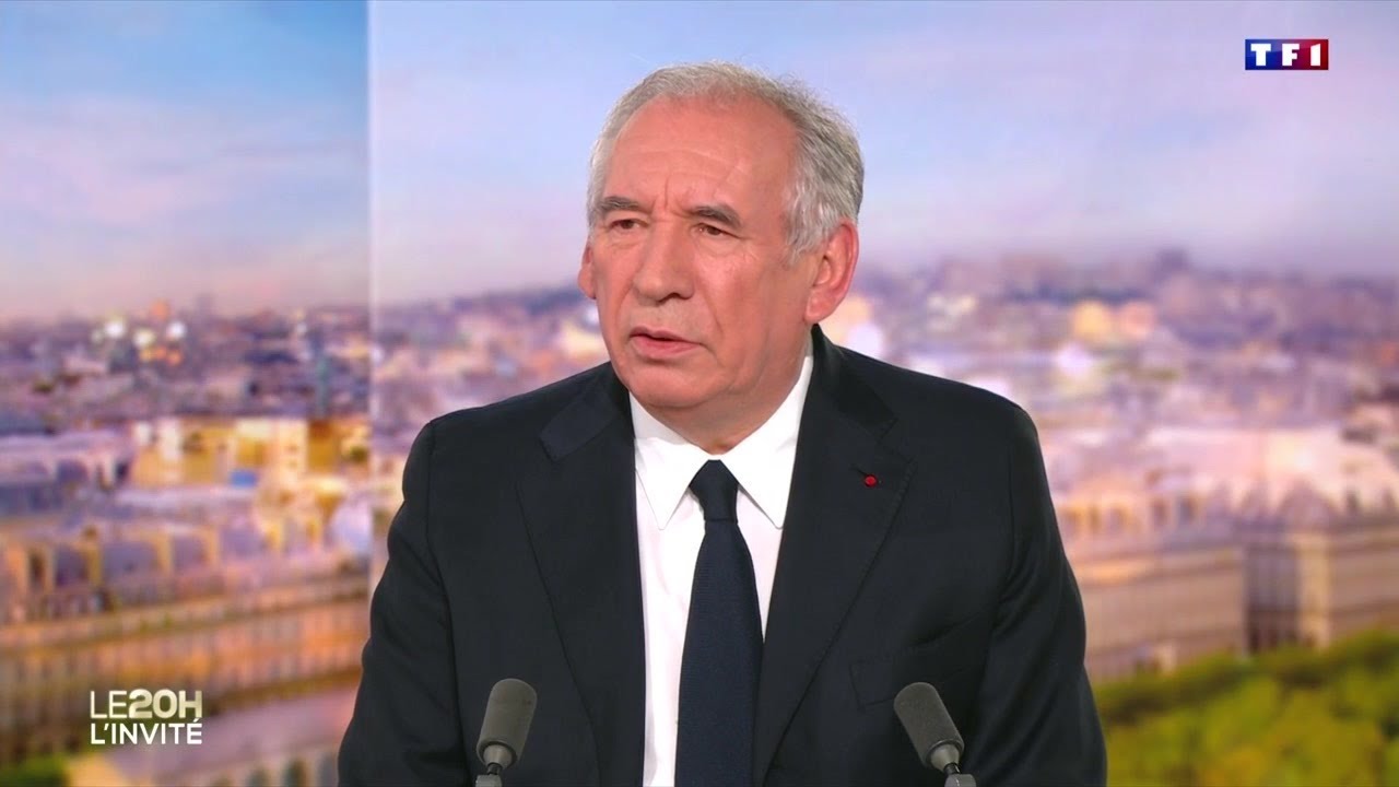 François Bayrou, Premier ministre, invité du 20h de TF1