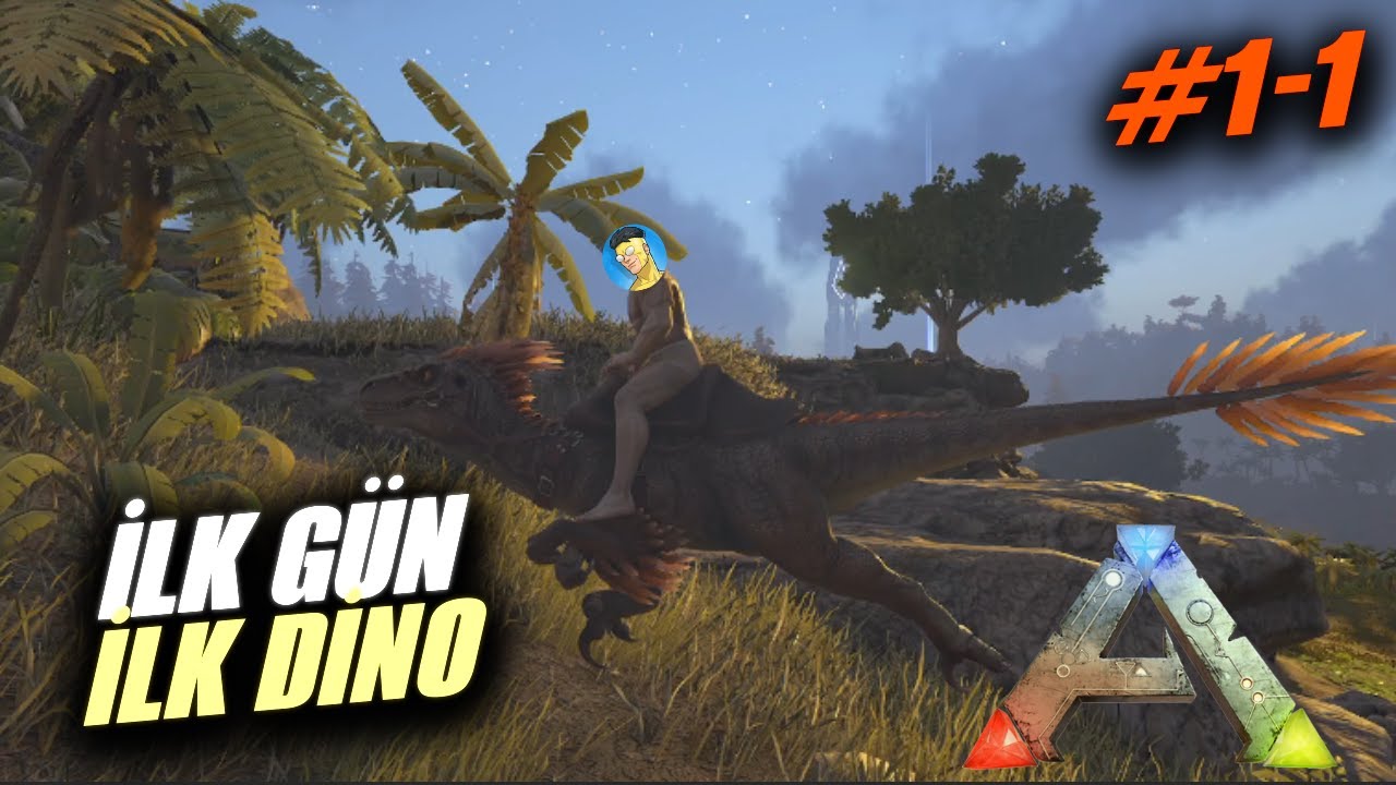 İlk Gün İlk Dino!| 1.Bölüm 1.Part | Ark Survival Evolved Türkçe - The Island |