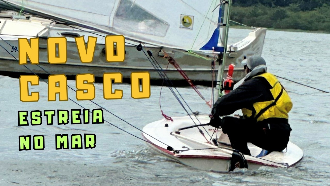 Novo Casco, estreia no mar. Finalmente na água Ponta de Lança pronto para navegar.