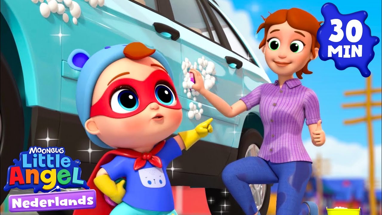 Ik kan ook helpen! | Little Angel | Moonbug Kids Nederlands - Kindertekenfilms