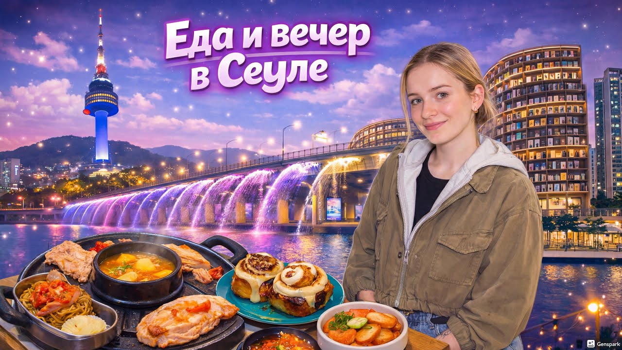 Корея влог | Продолжаю гулять по Сеулу, Мёндон, Сеульская башня, барбекю, пикник и Каннам