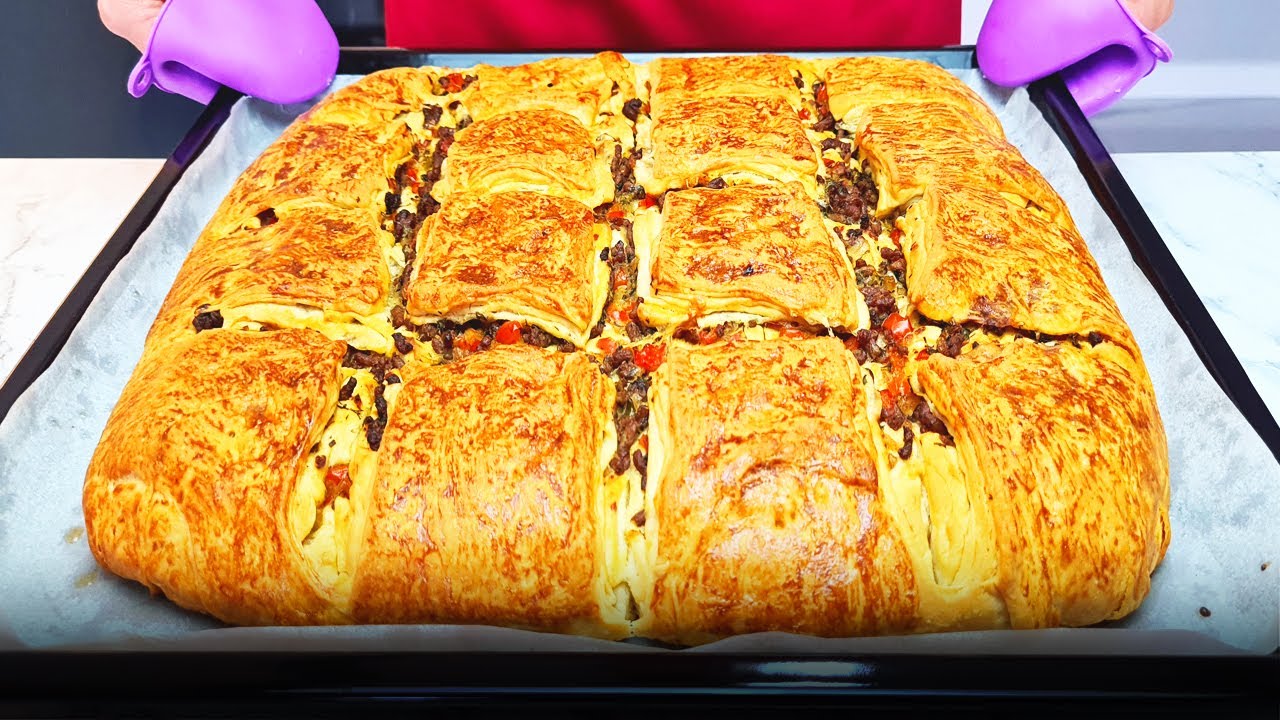 Вкусный СЛОИСТЫЙ пирог в духовке. Рецепт пирога Пирог ВЫРУЧАЙ-ка! Всегда Быстро, просто и СОЧНО!!!