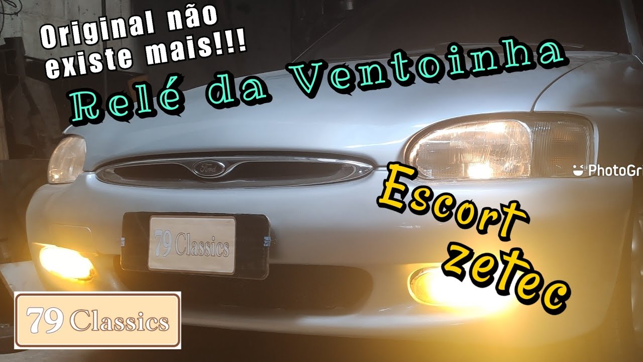 Relé ventoinha Escort Zetec - Tirando original e instalando Relé universal de 4 pinos.