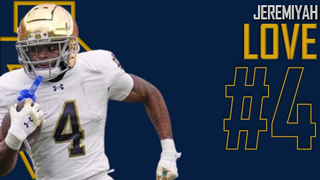 Jeremiyah Love | #𝟜 | Notre Dame Fighting Irish Running Back