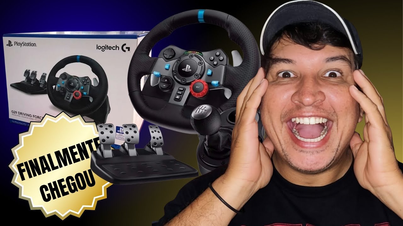 Unboxing Logitech G29 + Câmbio. FINALMENTE CHEGOU!!!