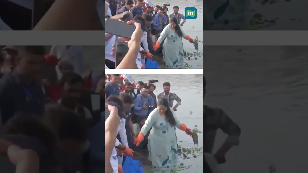 #WATCH | 🧹 Delhi CM Rekha Gupta Launches Major Yamuna Clean-Up Drive Across 28 Ghats