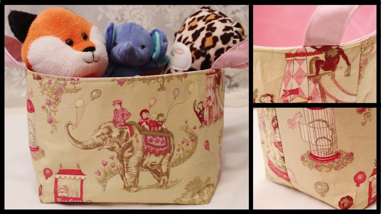 Fabric Storage Basket How to DIY - Whitney Sews