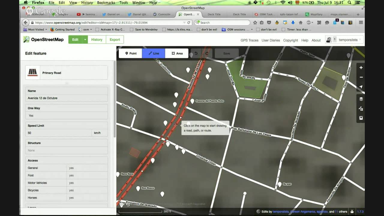 Seminario gratuito de OpenStreetMap - #IPGHEcuadorCartografia