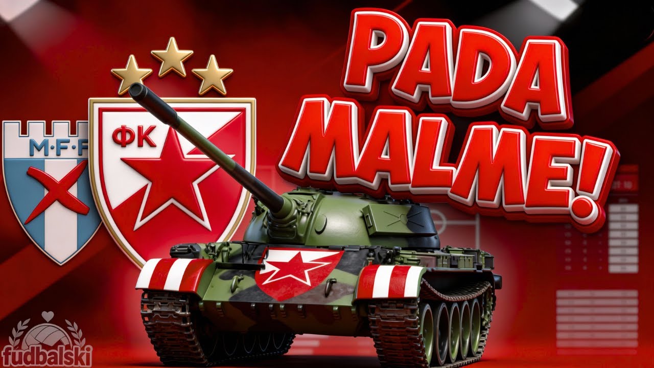 🔴 ZVEZDA bez straha! MALME PADA U ŠVEDSKOJ