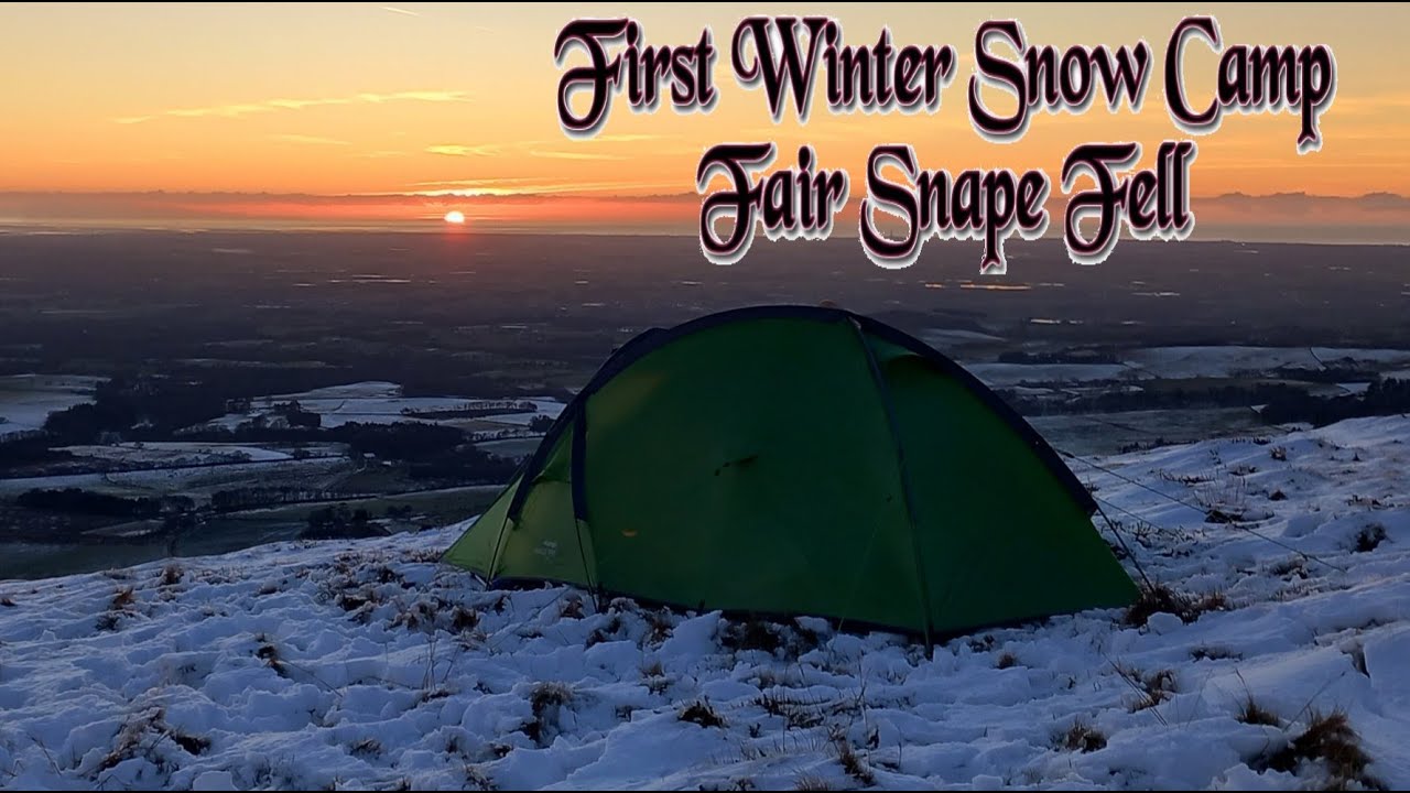 Wild Camping UK - My First Winter Snow Wild Camp / Fair Snape Fell 2023