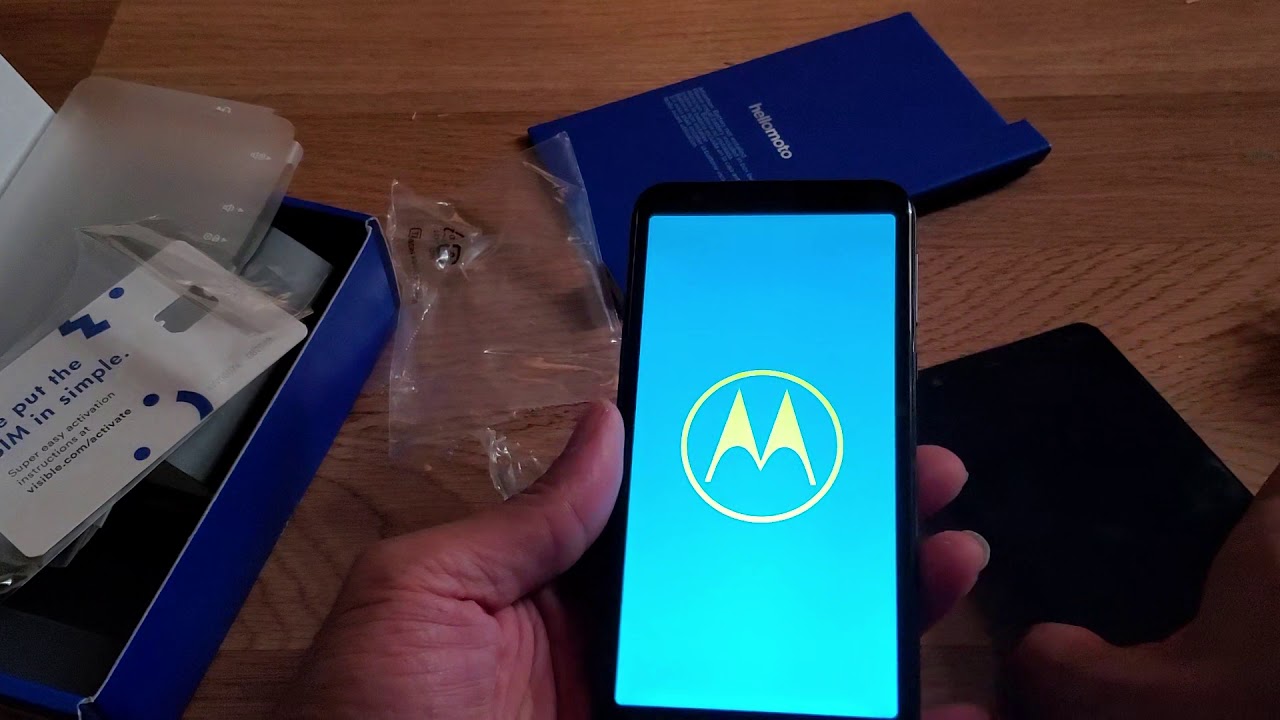 Motorola Moto e6 unboxing For Free! (Visible Wireless)