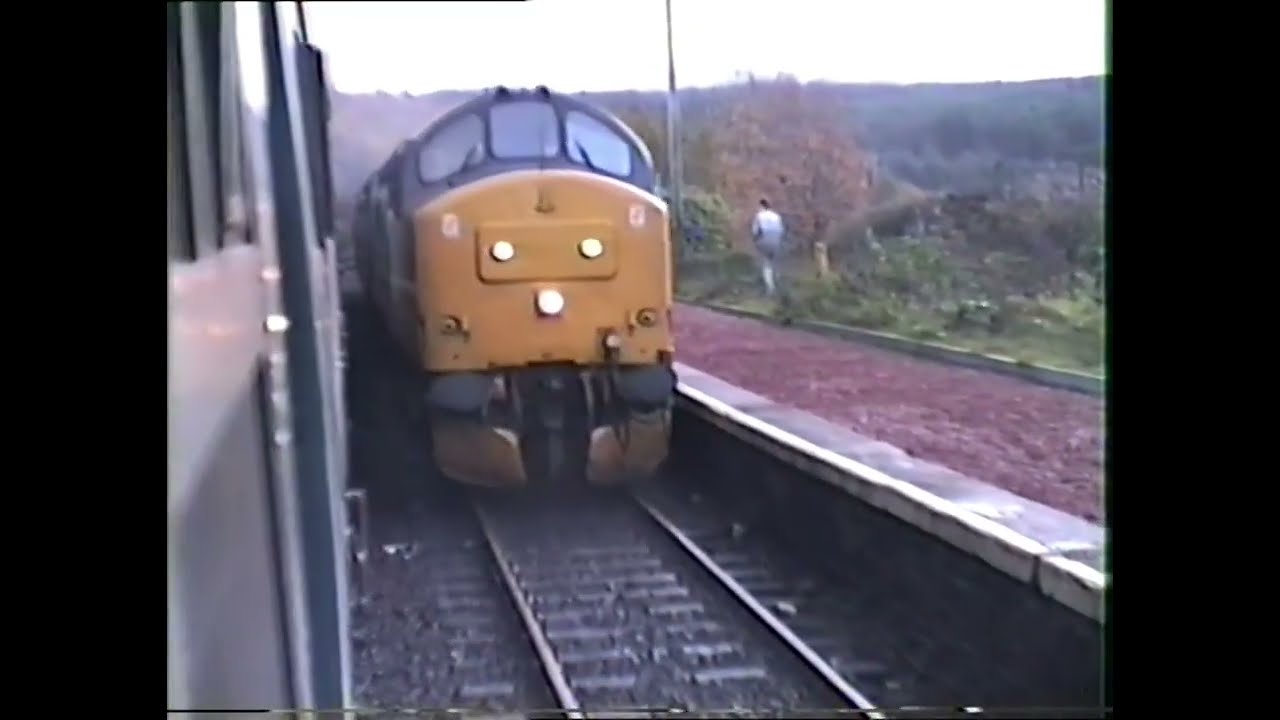 GBRT2 : Riding a class 37 and trains at Carstairs, 1988 