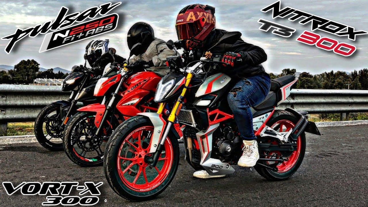 Nitrox T3 300 vs Vort-x 300 vs Pulsar N250|Carrera|¡Paren Está Masacre!😱😨💔