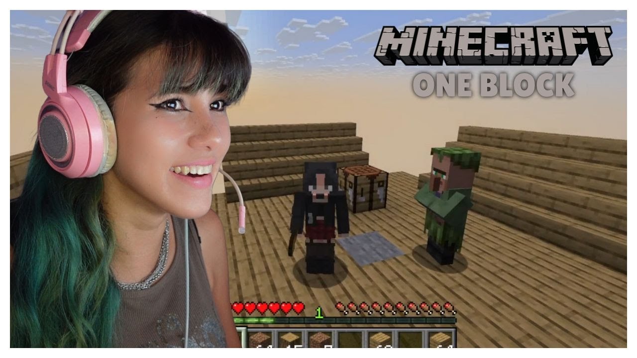 Trying out Minecraft ONE BLOCK for the first time!!