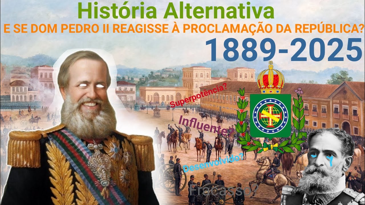 História Alternativa - E se D. Pedro II reagisse à proclamação da República? (1889-2025)