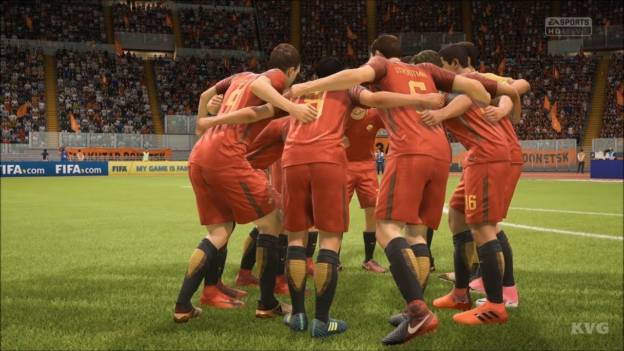 FIFA 18 - AS Roma vs Shakhtar Donetsk - UEFA Champions League Gameplay (HD) [1080p60FPS]