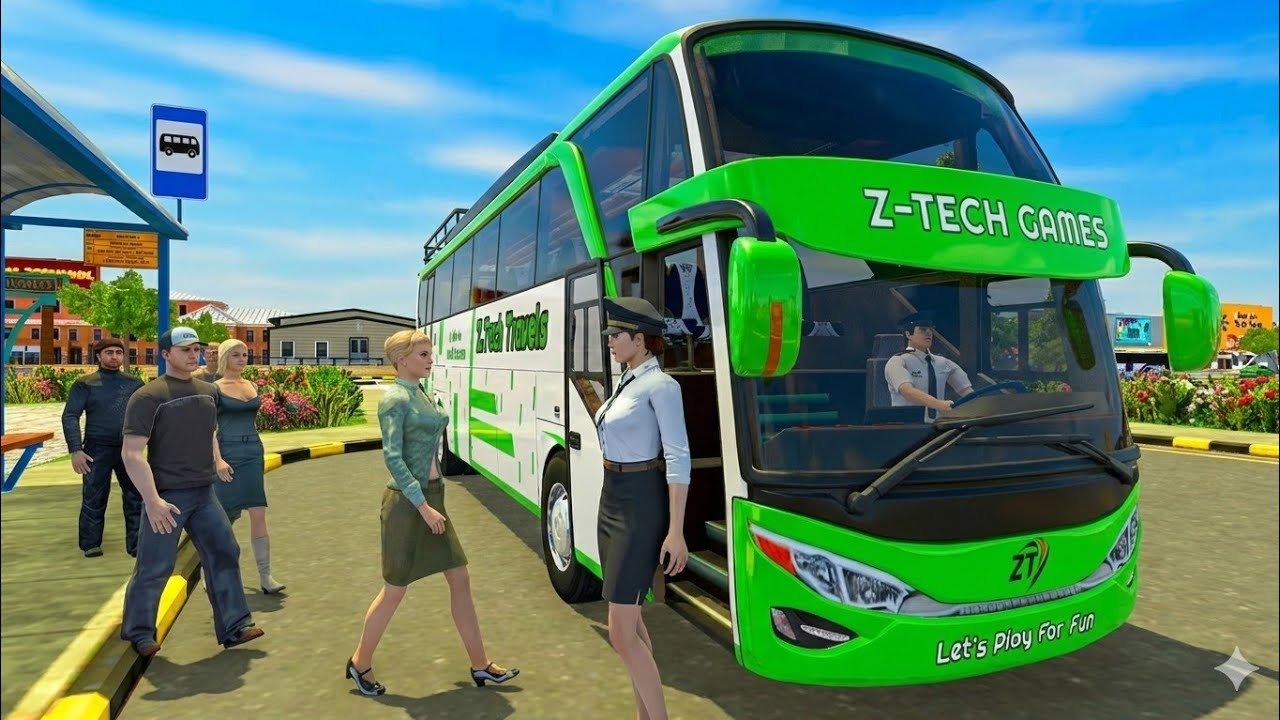 New Express Bus drive 2026 - Usa City Bus Driving 3D - Bus Game Andriod Gameplay