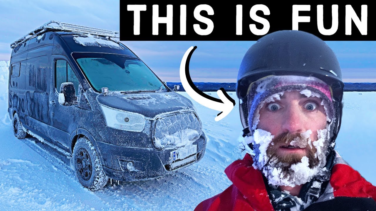 Исследование Северной Лапландии в кемпервэне | Winter Vanlife