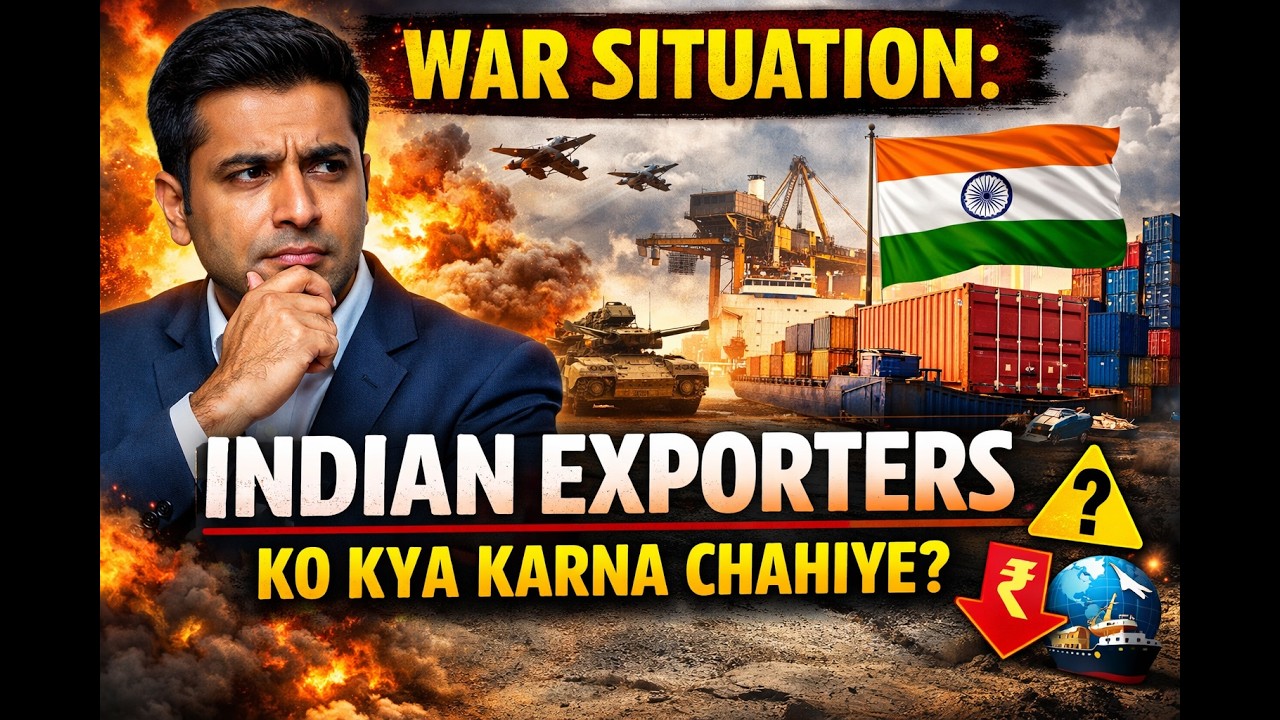 War Situation: What Should Indian Exporters Do Now? | Import Export Business | Harsh Dhawan