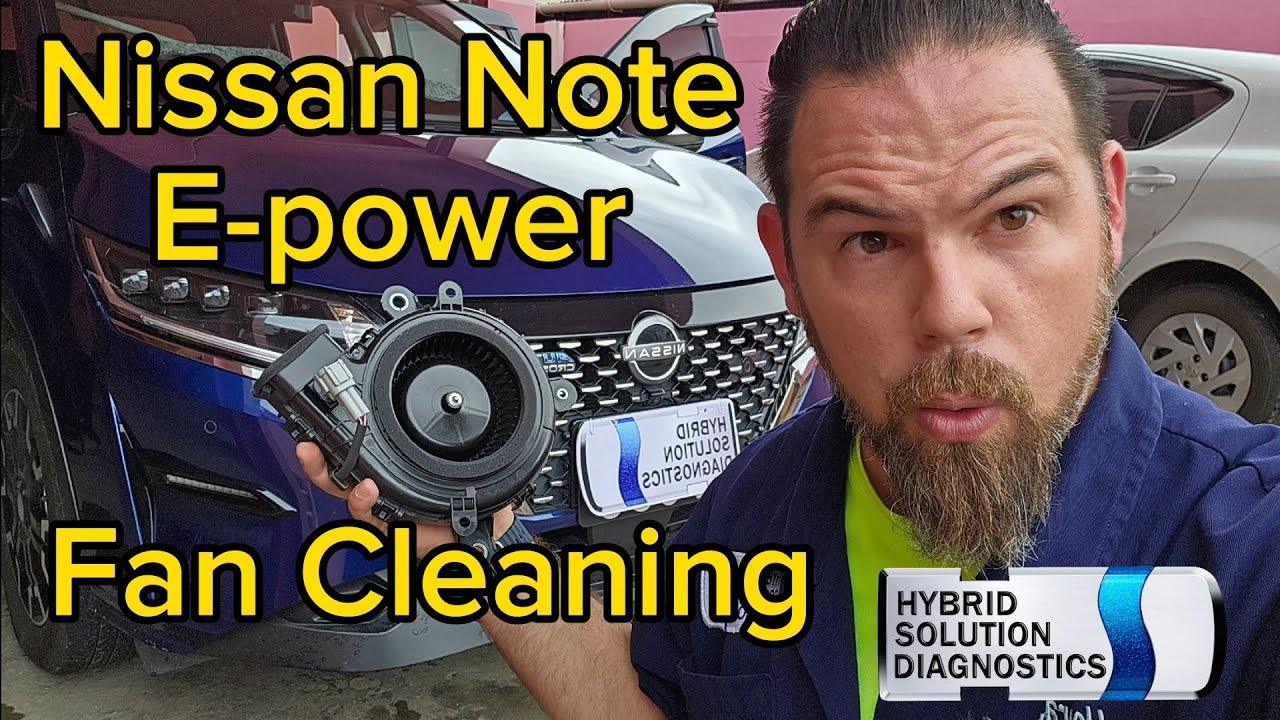 Очистка вентилятора аккумулятора Nissan Note EPower 2022 года