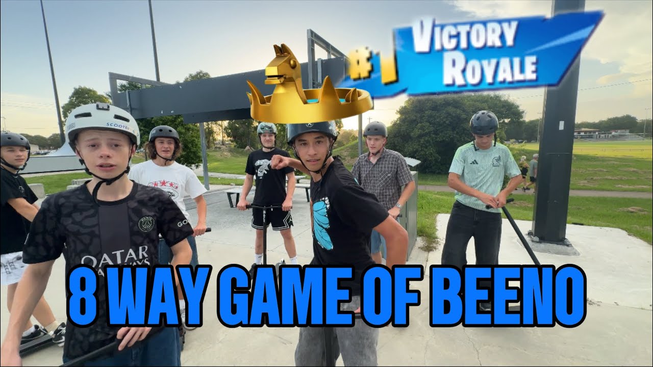 8 WAY GAME OF SCOOT (BEENO) AT BEENLEIGH SKATEPARK