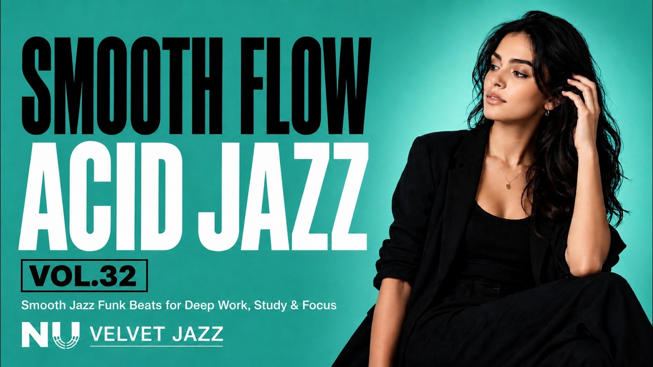 Smooth Flow Acid Jazz 🎧 Smooth Jazz Funk Beats for Deep Work, Study & Focus [Vol.32]