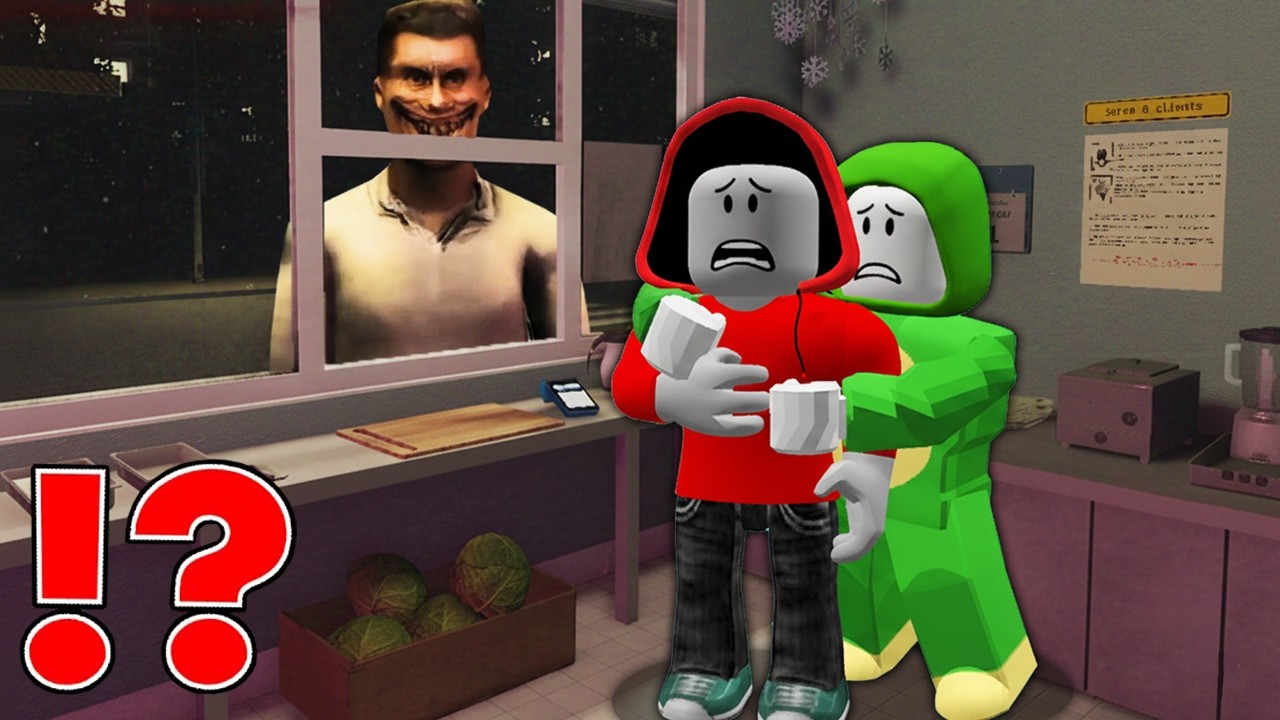 JJ and Mikey Escape Shawarma Kiosk in Roblox ?!