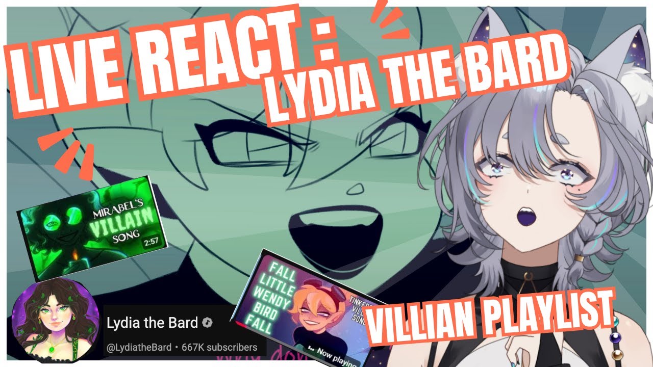 Vtuber reacts to Lydia the Bard's Villain Series
