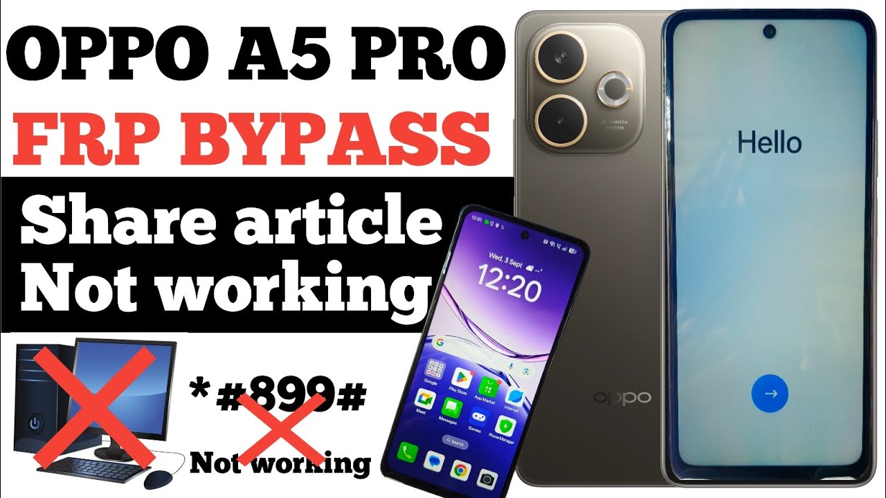 Oppo A5 Pro 5G (CPH2695) Frp Bypass | Share Article Not Working || Without PC
