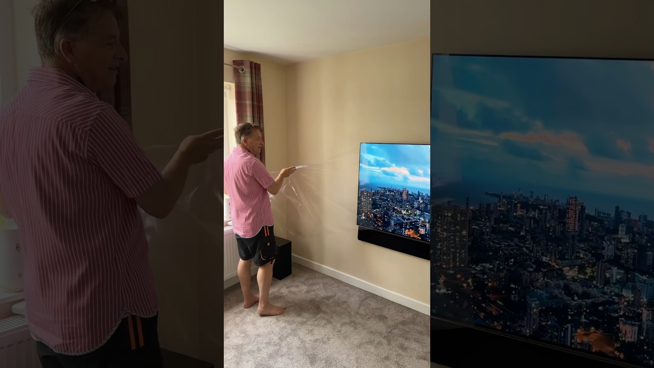 The ULTIMATE OLED TV Wall Setup - LG G4 + GX Soundbar!