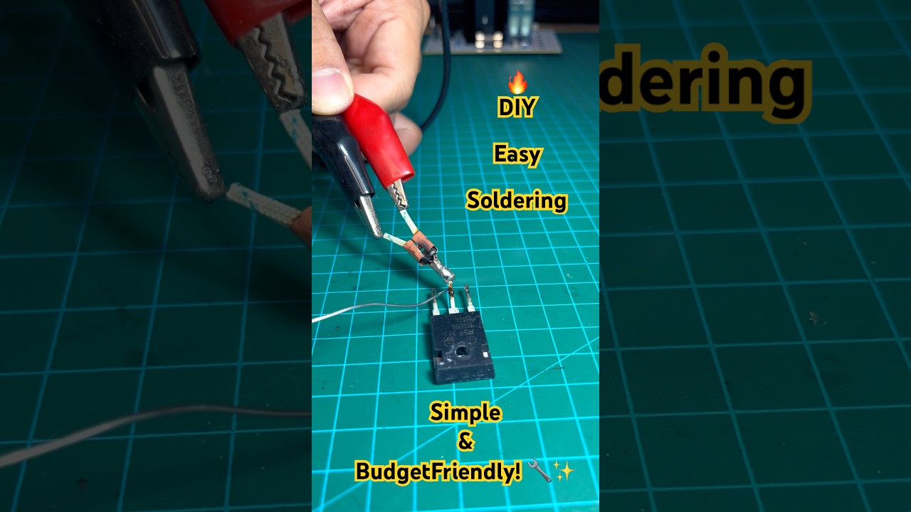 🔥 DIY Soldering Iron &ndash; Simple & Budget-Friendly! 🔧✨#electronics #diyelectronics #soldering